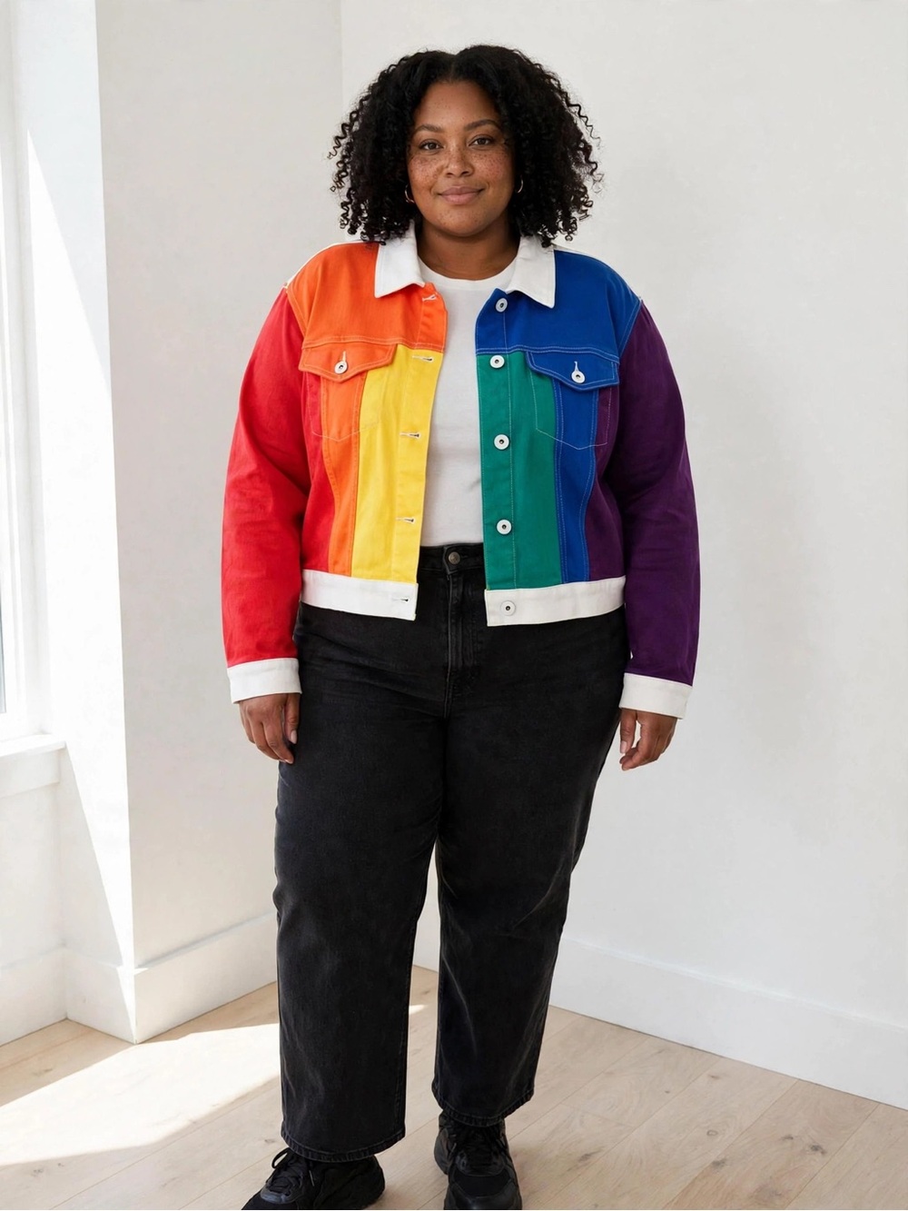 🆕 Torrid Rainbow Pride Multi-Colour Cropped Jacket